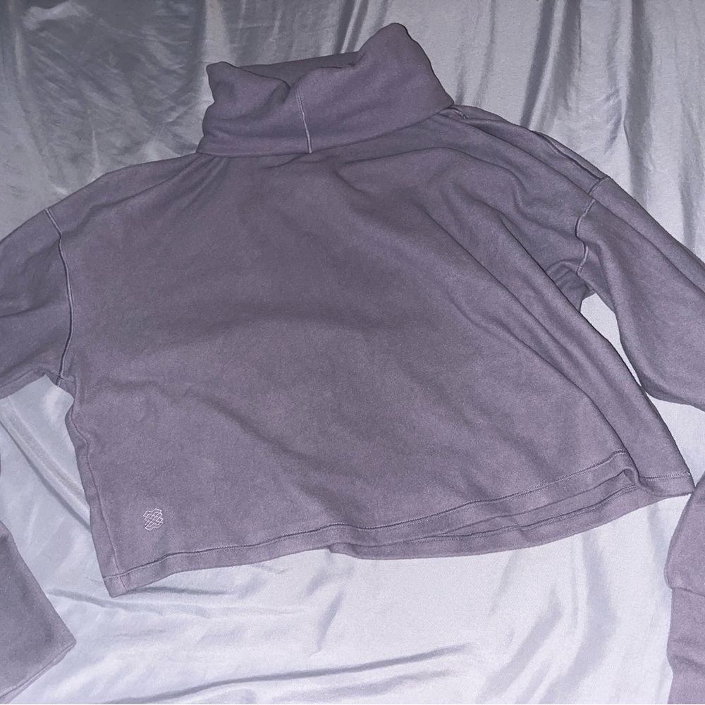 Purple Turtleneck Sweater
